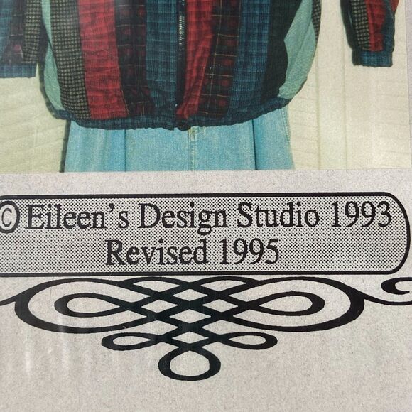 Eileens Design Studio J21 Medley Maze Jacket Pattern P-XL Sewing Craft Patchwork - Picture 5 of 6